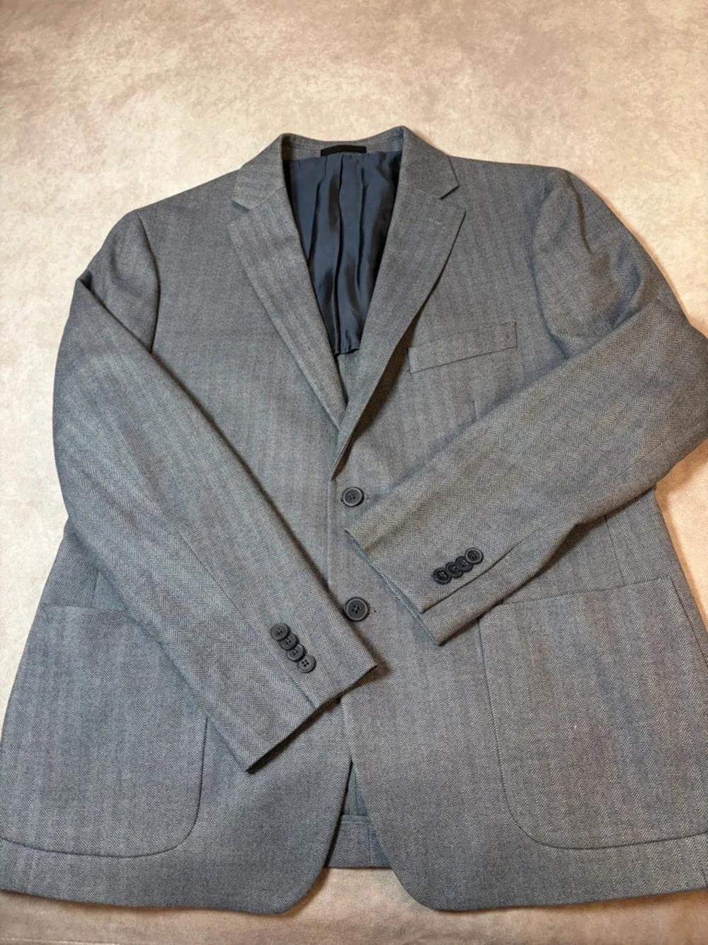 Michael Kors Size:44S Men's Two-Button Gray Blazer Pockets